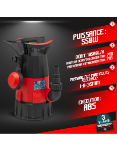 Pompe vide cave 3 en 1 - 550W - Master Pumps 2