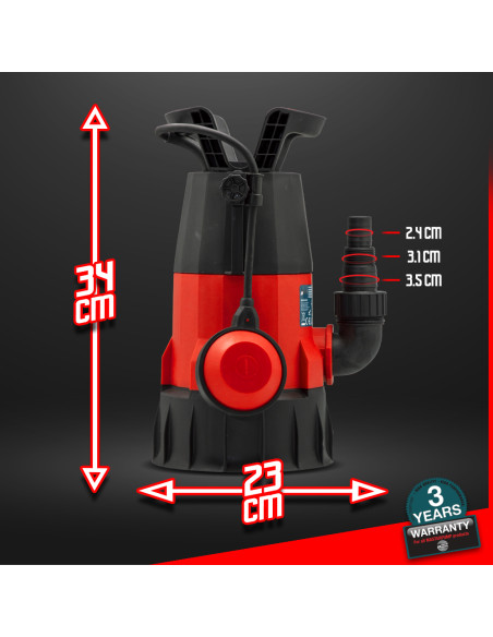 Pompe vide cave 3 en 1 - 550W - Master Pumps