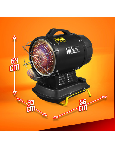 Canon à chaleur infrarouge diesel ou pétrole 20Kw - 68240 Btu/H