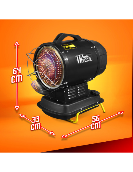 Canon à chaleur infrarouge diesel ou pétrole 20Kw - 68240 Btu/H