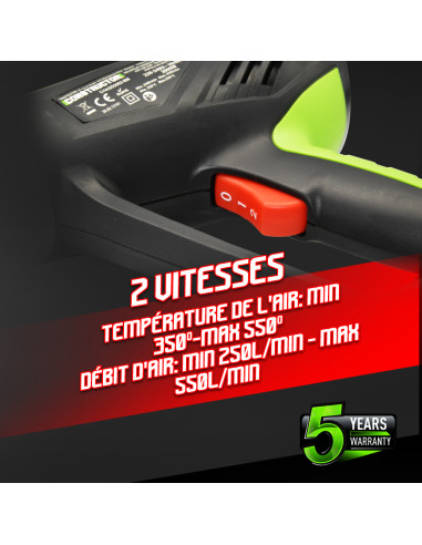 Décapeur thermique 2000W + Coffret - Constructor