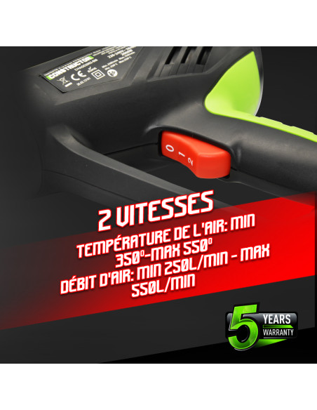 Décapeur thermique 2000W + Coffret - Constructor