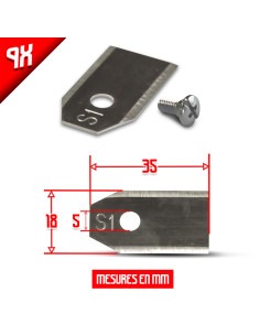 Lot de 9 lames pour robot tondeuse 2