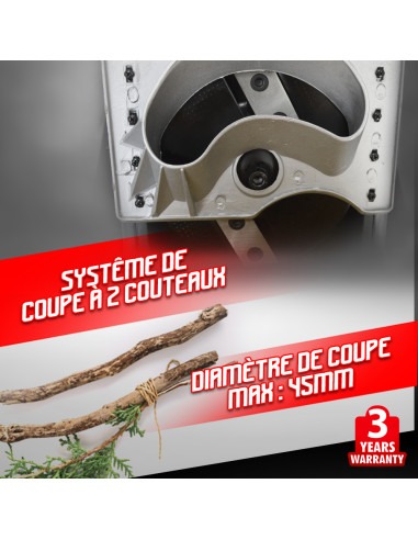 Broyeur de végétaux électrique 2400W