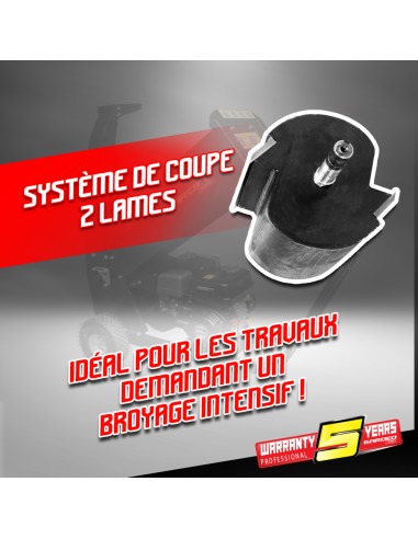 Broyeur de végétaux thermique 196CC - 50mm