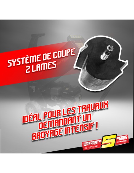 Broyeur de végétaux thermique 196CC - 50mm