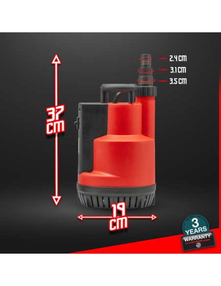 Pompe immergée eaux claires 750W avec flotteur intégré