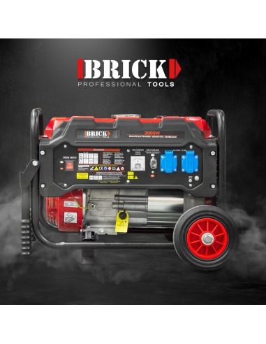 Groupe électrogène max 3000W avec roues - 2 prises - AVR -