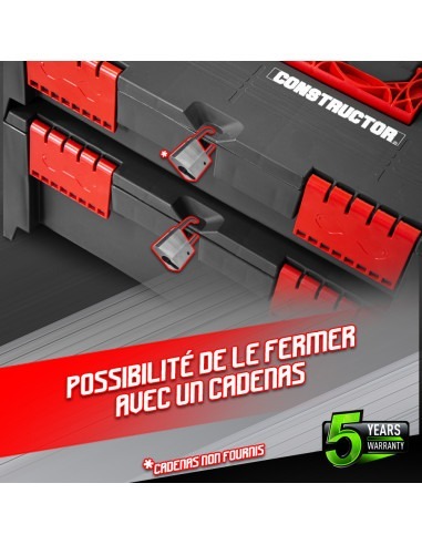 Lot de 3 coffrets empilables BEPS1 - Constructor