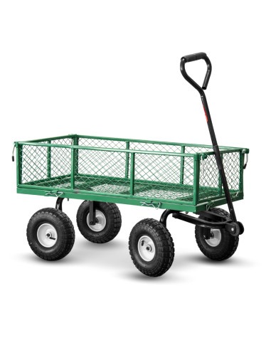 Chariot de jardin en acier 97X52X59CM - 250kg max - Elem Garden