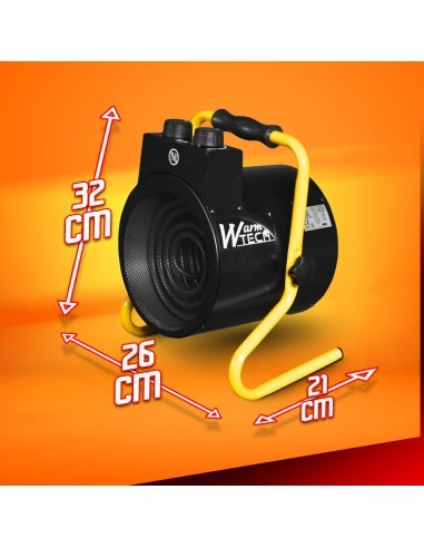 Chauffage d atelier 3000W avec thermostat WarmTech