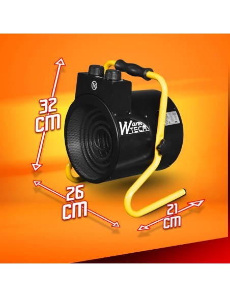 Chauffage d atelier 3000W avec thermostat WarmTech