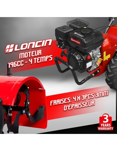 Rotovateur 212cc avec une largeur de travail de 48cm - Elem