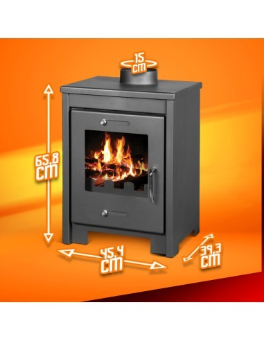 Poele à bois max 12KW - Warmtech