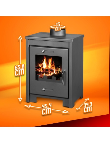Poele à bois max 12KW - Warmtech