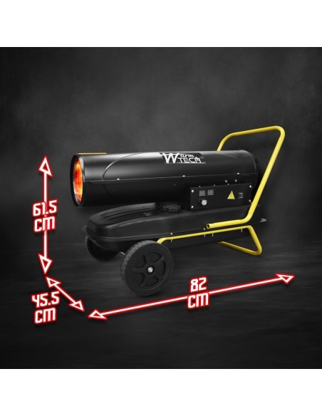 Canon à chaleur diesel ou pétrole 30 KW - 102360 Btu/H avec