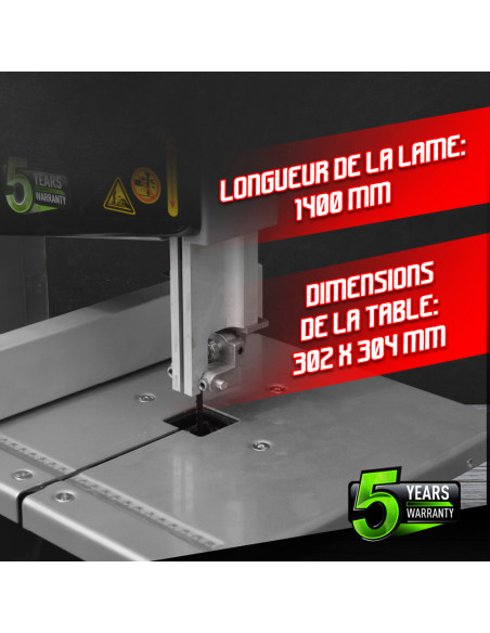 Scie à ruban 250W avec guide latéral - Constructor