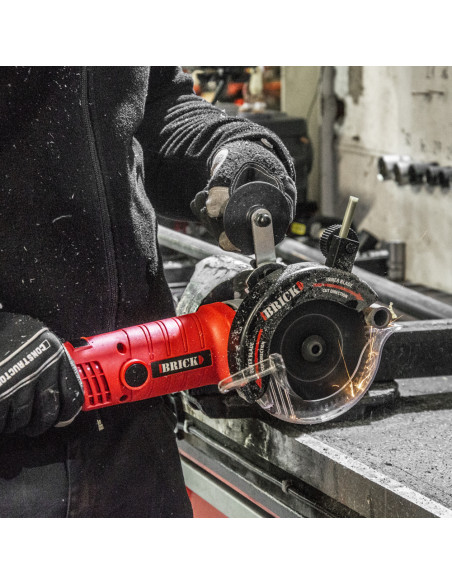 Scie circulaire 1200W double lame multimatériaux