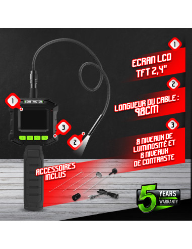 Caméra d'inspection étanche - Constructor