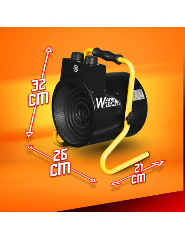 Chauffage d'atelier 2000W avec thermostat - Warmte