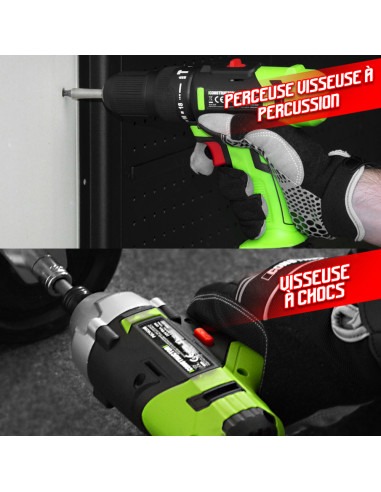 Kit 6 machines sans fil 20V + 3 batteries 4Ah et chargeur -