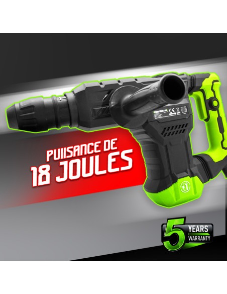 Marteau piqueur 1300W - 18 J - 3900 coups/minute - Constructor