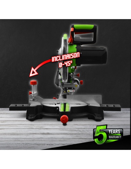 Scie à onglets radiale 1800W - Lame 254mm 36 dents - Constructor