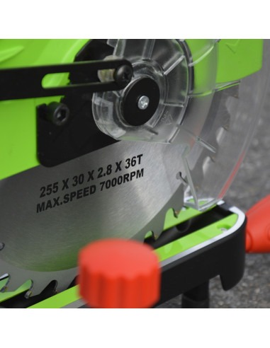 Scie à onglets radiale 1800W - Lame 254mm 36 dents - Constructor