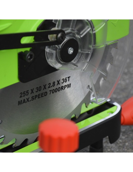 Scie à onglets radiale 1800W - Lame 254mm 36 dents - Constructor