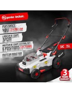 Tondeuse rechargeable 40V (2x20V) 37cm - Batteries et chargeur 2