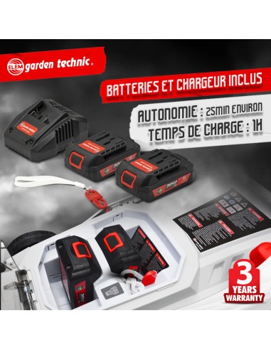 Tondeuse rechargeable 40V (2x20V) 37cm - Batteries et chargeur