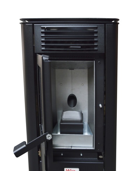 Poêle à pellets 8Kw noir + boitier Wifi