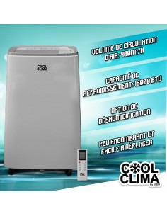 Climatiseur mobile 16000BTU - 4690W - Cool Clima 2
