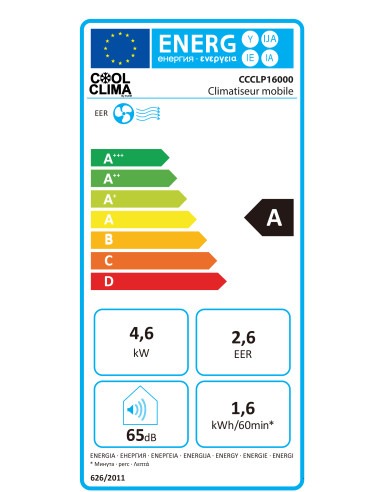 Climatiseur mobile 16000BTU - 4690W - Cool Clima