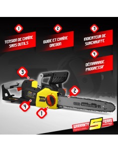 Tronçonneuse 2400W - Gardeo Pro 2