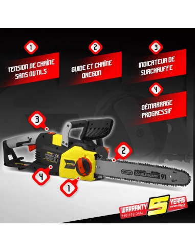 Tronçonneuse 2400W - Gardeo Pro