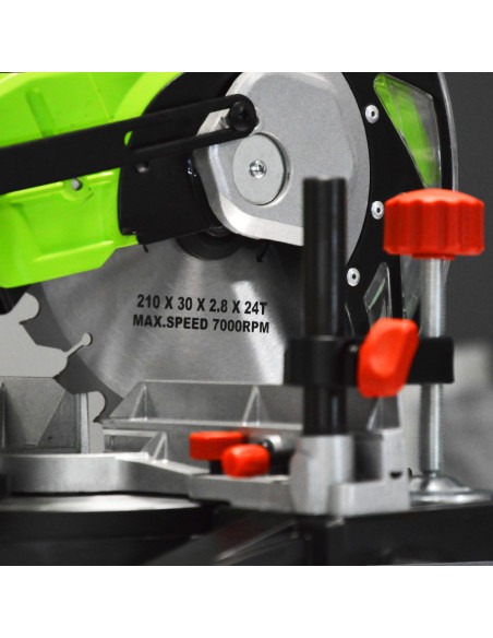 Scie à onglet 1400w - Lame 210mm 24 dents - Constructor