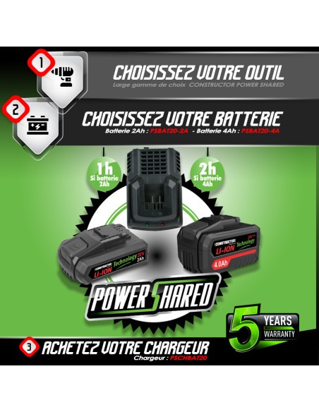Taille haies 20v max sans batterie - Lame 55cm - Capacité de