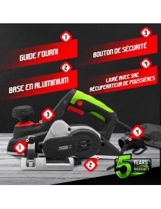 Rabot électrique 900W - Constructor 2