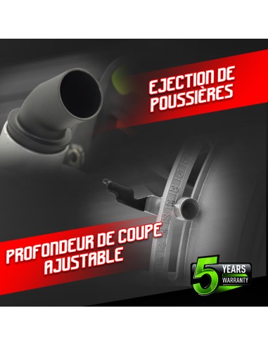 Rainureuse 1700W - 2 disques diamant de 150mm - Constructor