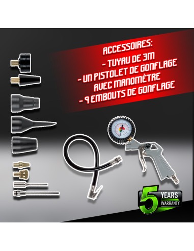 Compresseur portable 1100W - Constructor