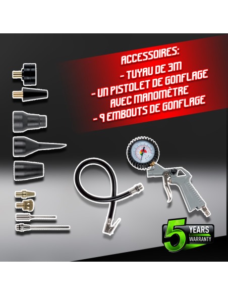 Compresseur portable 1100W - Constructor