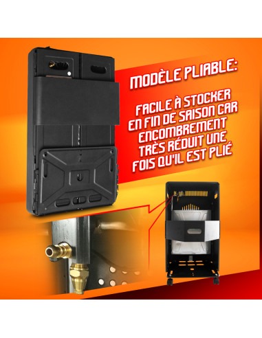 Chauffage au gaz infrarouge 4200W - Warmtech