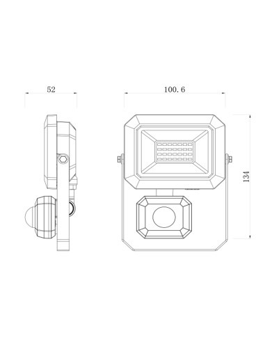 Spot led 20W avec détecteur - I-Watts
