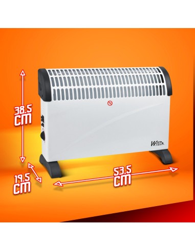 Convecteur 2000W avec soufflerie - Warmtech