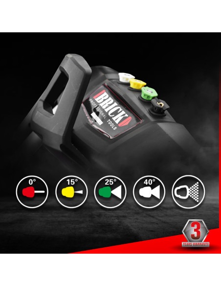 Nettoyeur haute pression 1800W - 140 bars + accessoires - Brick