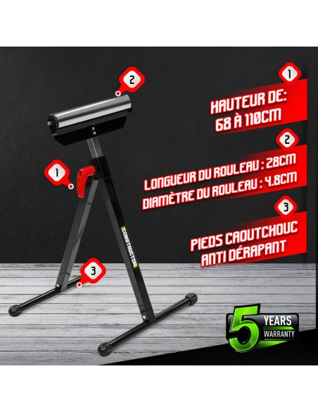 Servante à rouleau téléscopique - CONSTRUCTOR