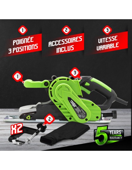 Ponceuse à bande 2en1 1010W - Constructor