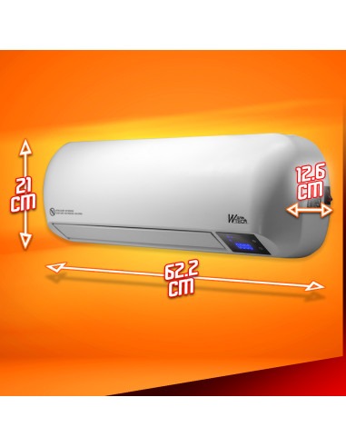 Radiateur céramique mural 2000W avec télécommande et