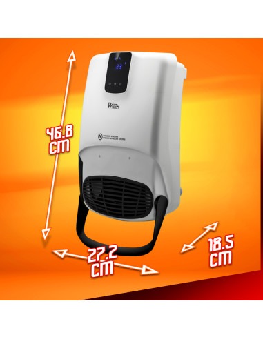 Radiateur soufflant mural sèche serviettes 2000W -